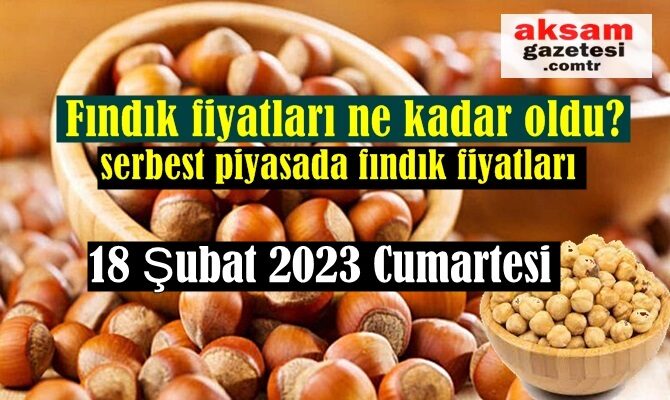 serbest piyasada fındık fiyatları