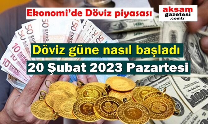 Bugün 20 Şubat 2023 Pazartesi Ekonomi’de Döviz piyasası, Döviz güne nasıl başladı DÖVİZ FİYATLARI NE KADAR OLDU ?