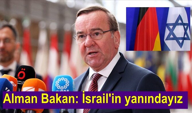 Alman Bakan: İsrail'in yanındayız